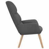 vidaXL Recliner fabric light gray