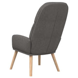 vidaXL Recliner fabric light gray