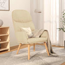 vidaXL Recliner fabric light gray