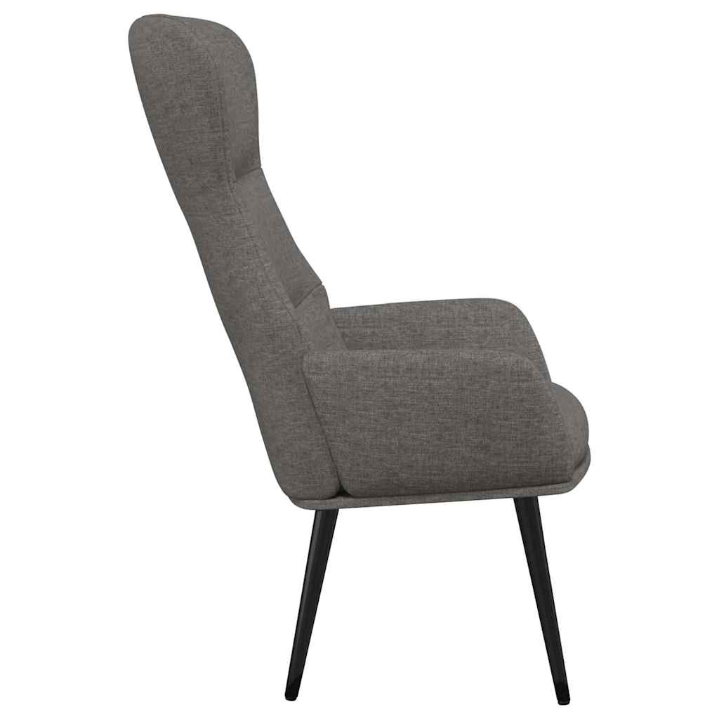 vidaXL Relaxstoel stof lichtgrijs