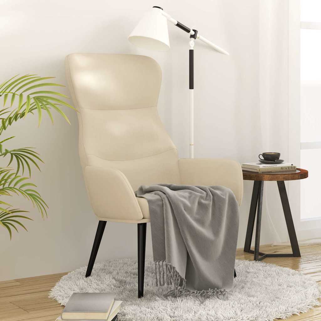 vidaXL Relaxstoel stof lichtgrijs
