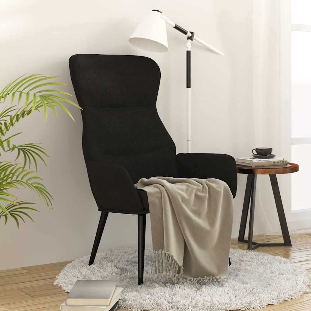 vidaXL Relaxstoel stof lichtgrijs