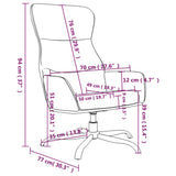 vidaXL Recliner artificial leather black