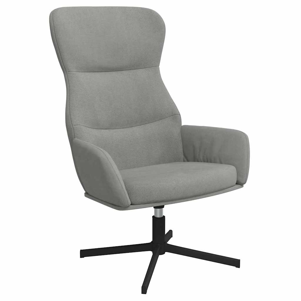 vidaXL Relaxstoel fluweel lichtgrijs