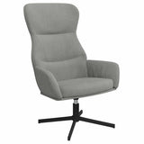 vidaXL Relaxstoel fluweel lichtgrijs