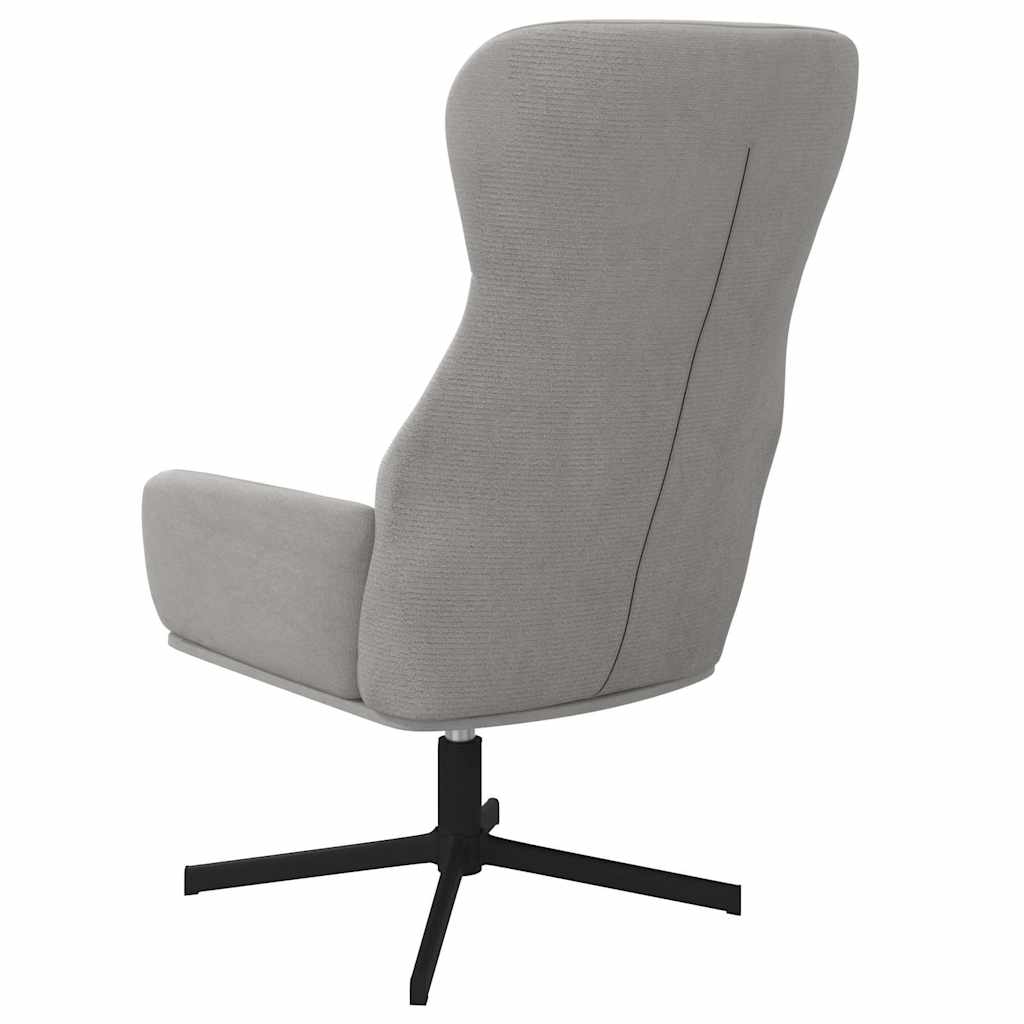 vidaXL Relaxstoel fluweel lichtgrijs