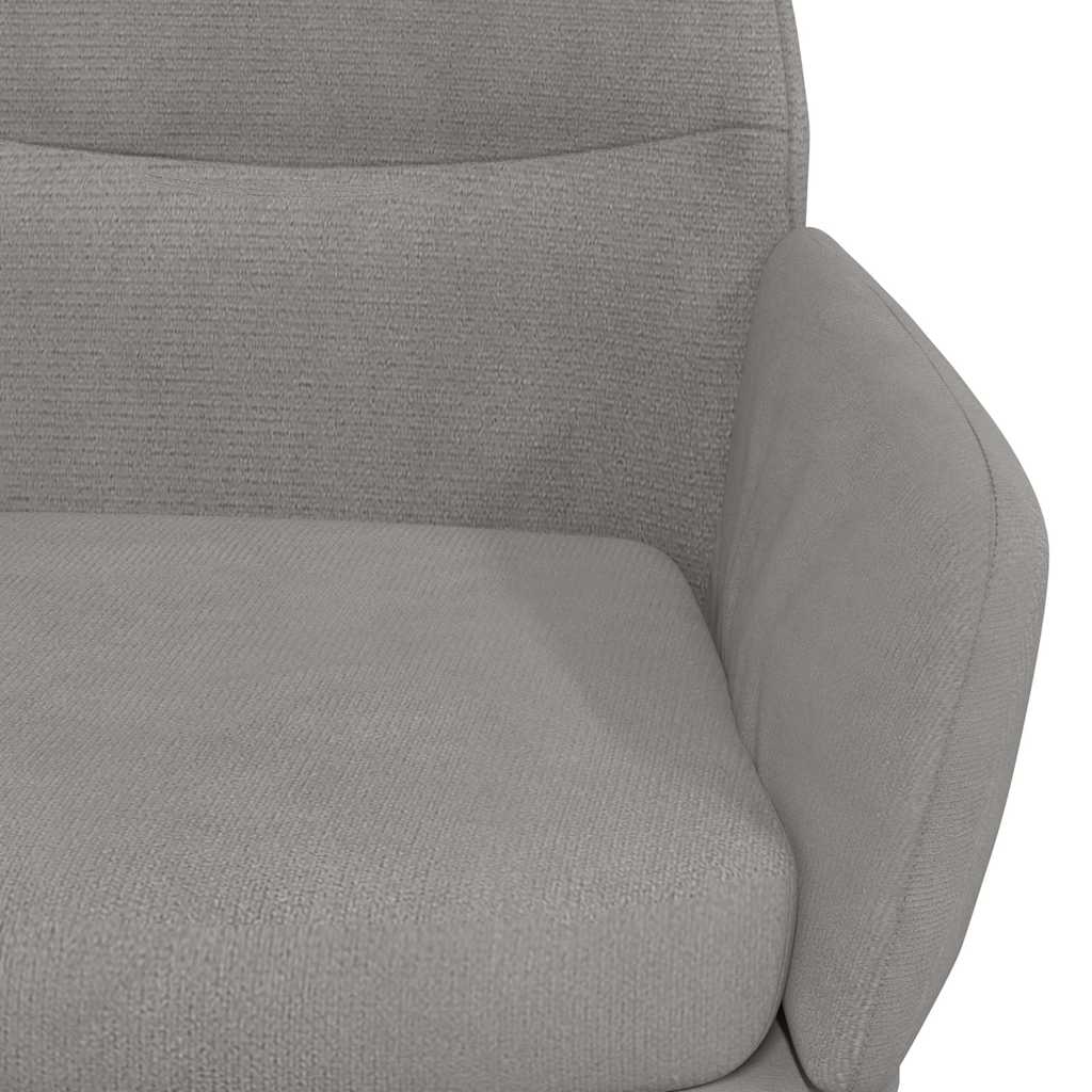 vidaXL Relaxstoel fluweel lichtgrijs