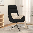 vidaXL Recliner with footrest fabric black