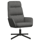 vidaXL Relaxstoel stof lichtgrijs