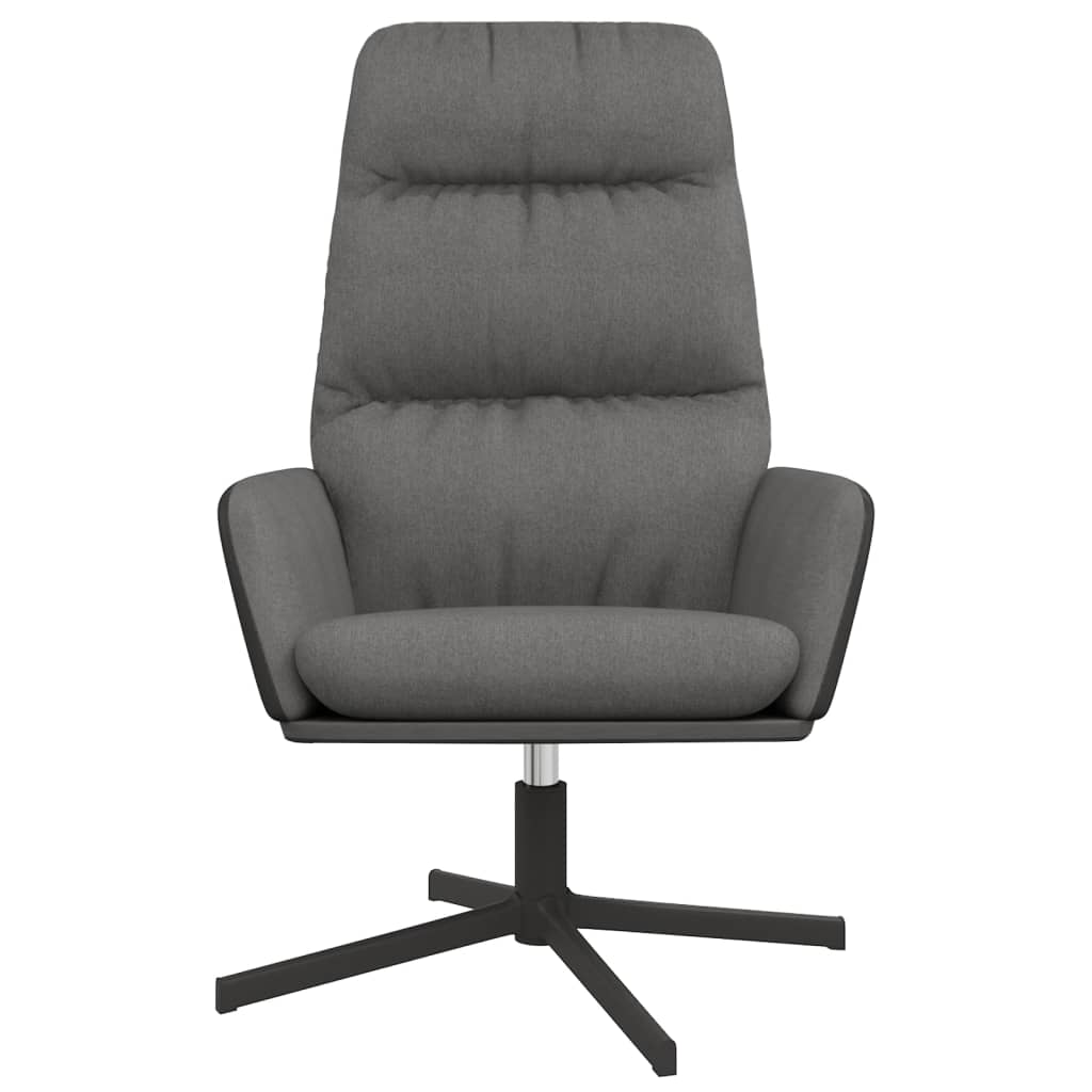 vidaXL Relaxstoel stof lichtgrijs