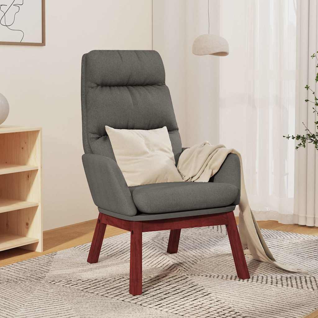 vidaXL Recliner fabric light gray