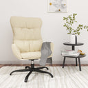vidaXL Recliner fabric cream