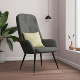 vidaXL Recliner velvet light grey