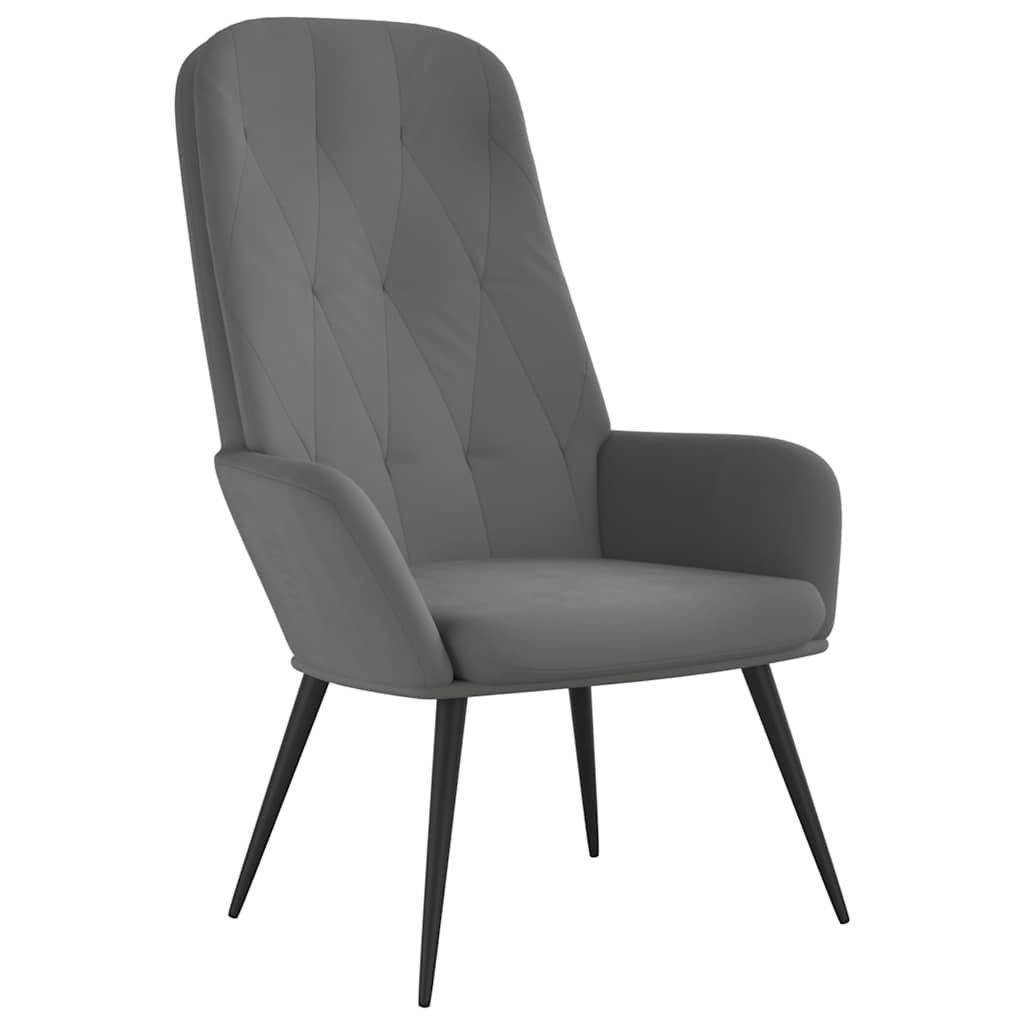 vidaXL Recliner velvet light grey