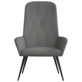 vidaXL Recliner velvet light grey