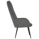 vidaXL Recliner velvet light grey