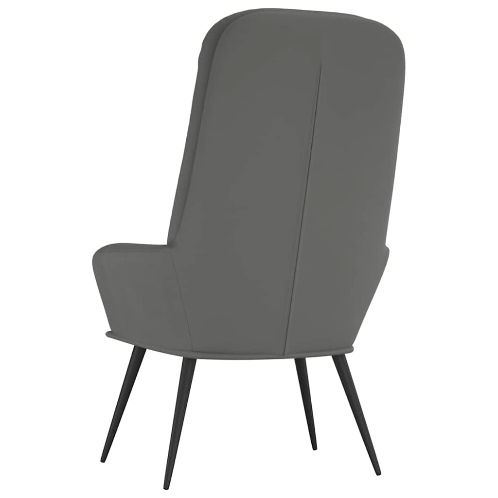 vidaXL Recliner velvet light grey