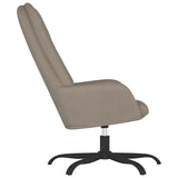 vidaXL Relaxstoel fluweel lichtgrijs