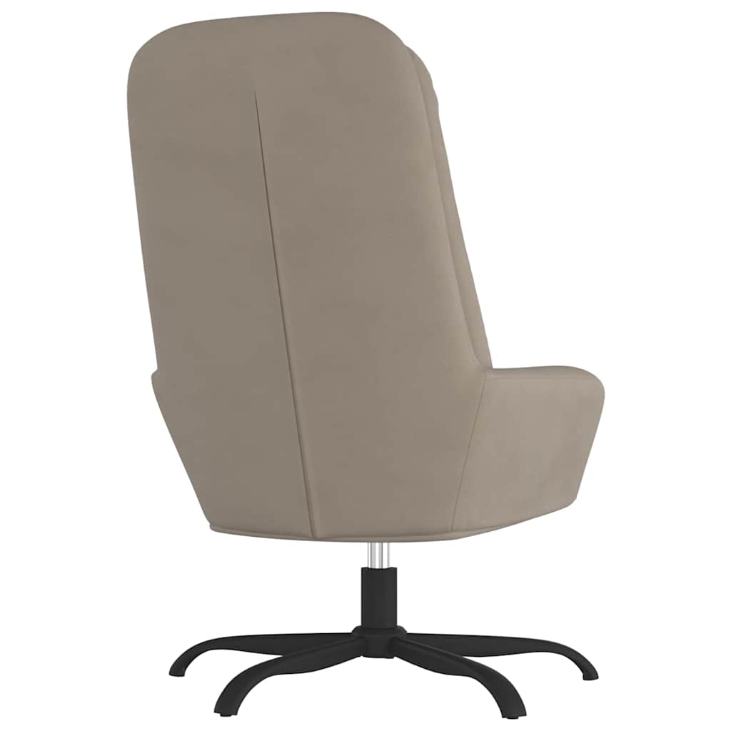 vidaXL Relaxstoel fluweel lichtgrijs