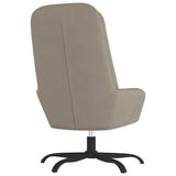 vidaXL Relaxstoel fluweel lichtgrijs