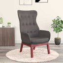 vidaXL Recliner fabric light gray