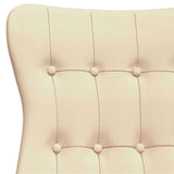 vidaXL Recliner fabric light gray