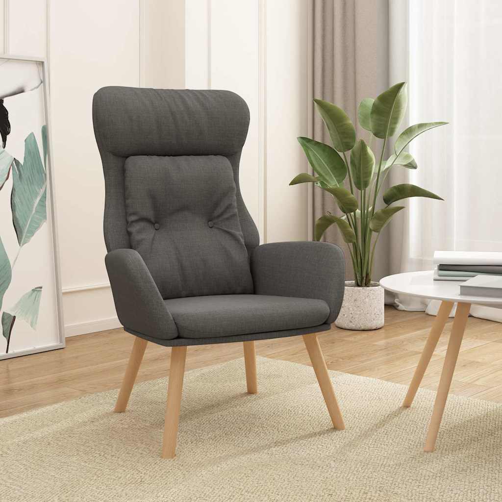 vidaXL Recliner fabric light gray