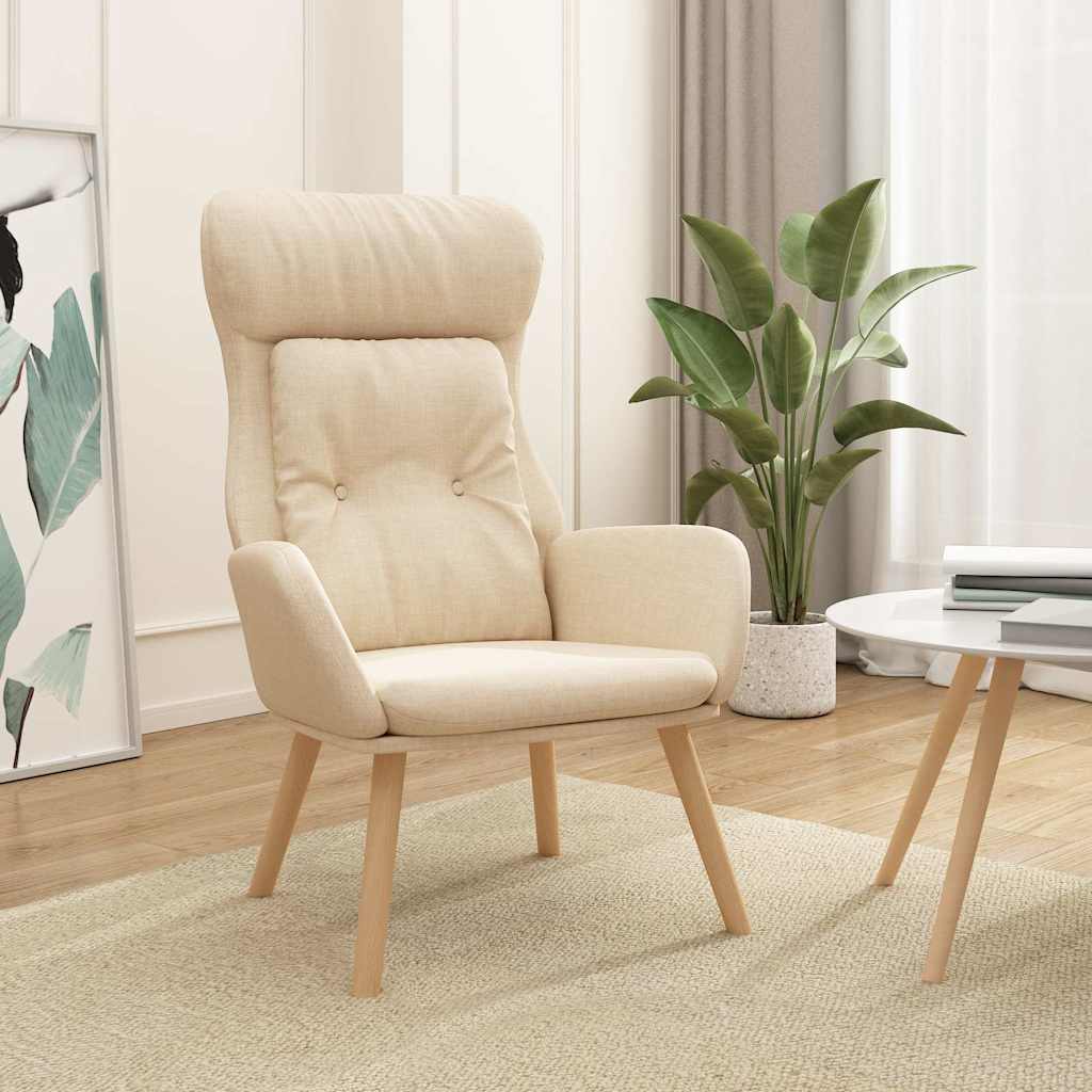 vidaXL Recliner fabric light gray
