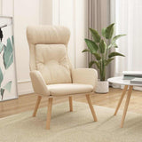 vidaXL Recliner fabric light gray