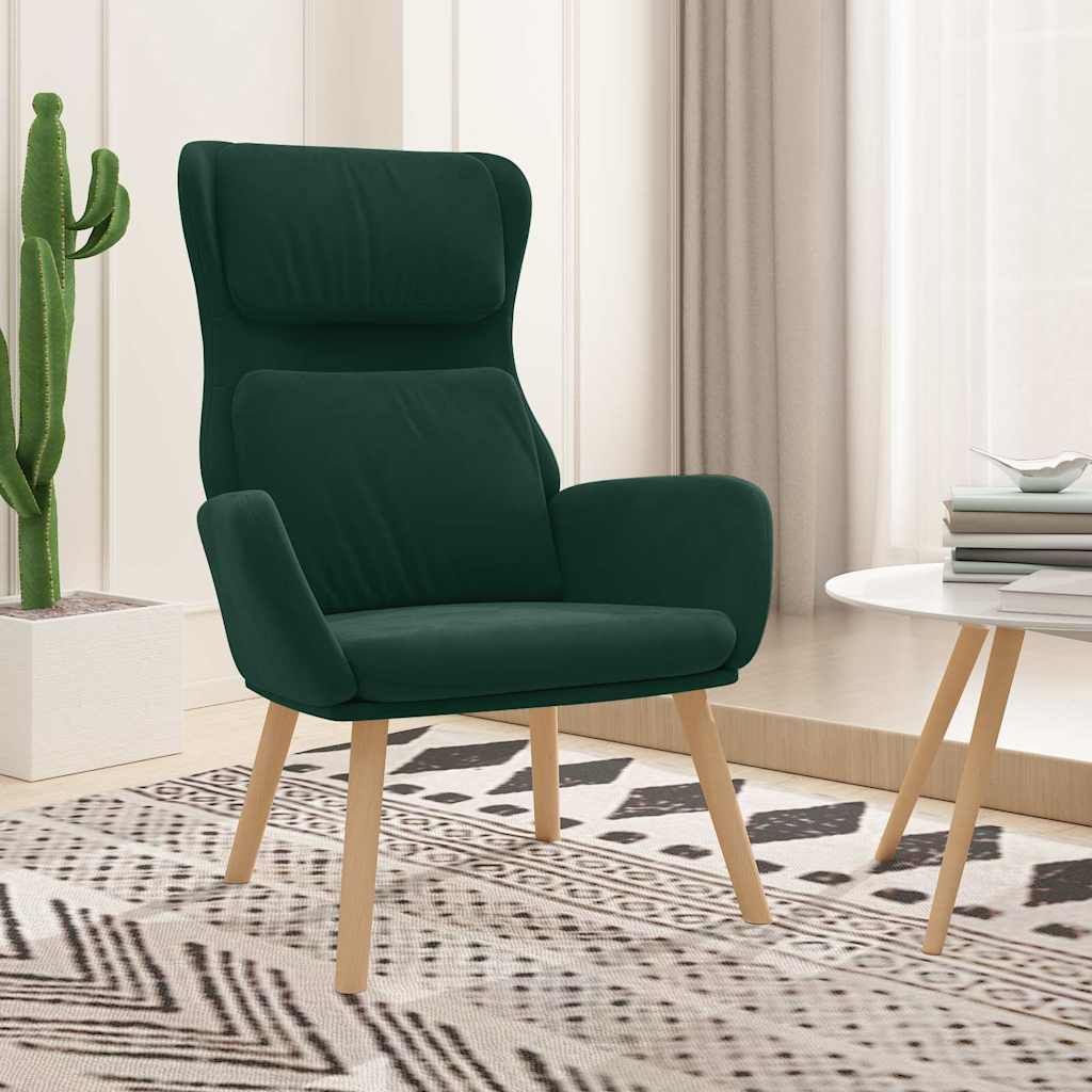 vidaXL Relaxstoel fluweel lichtgrijs
