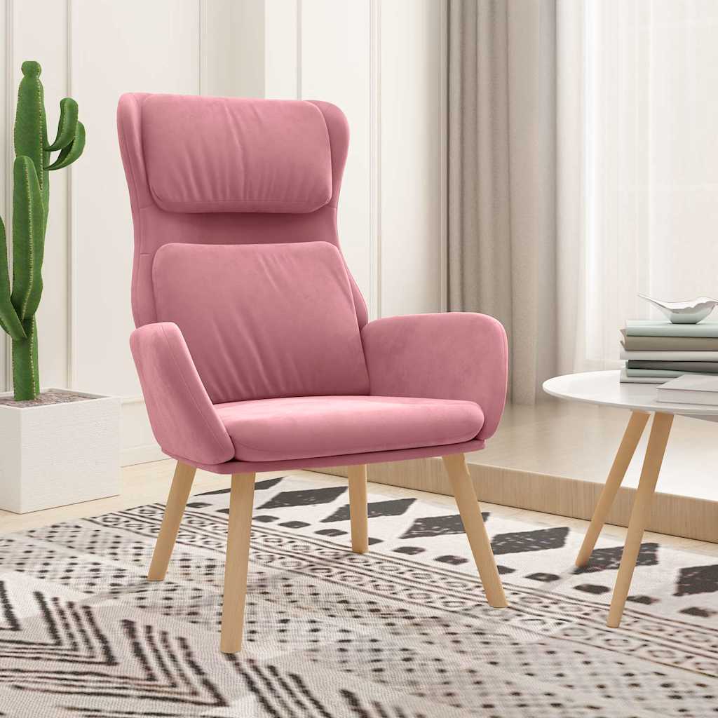 vidaXL Relaxstoel fluweel lichtgrijs