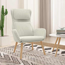 vidaXL Relaxstoel fluweel lichtgrijs