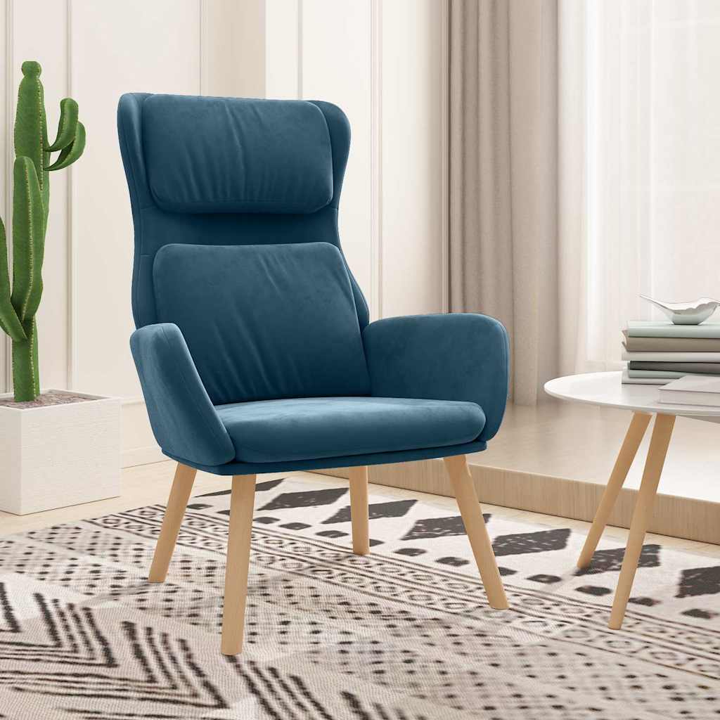 vidaXL Relaxstoel fluweel lichtgrijs