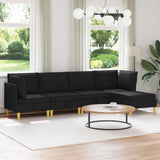 vidaXL Woonkamer Meubelset met kussen met opslag 3 pcs Lichtgrijs Stof