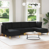 vidaXL Woonkamer Meubelset met kussen met opslag 3 pcs Lichtgrijs Stof