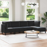 vidaXL Woonkamer Meubelset met kussen 3 pcs Lichtgrijs Fluweel