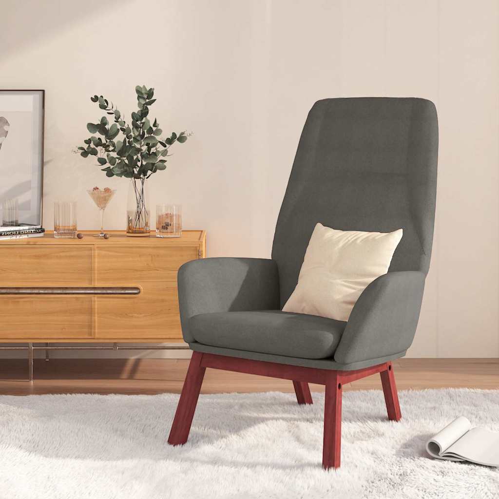 vidaXL Recliner fabric light grey