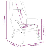 vidaXL Recliner fabric light grey
