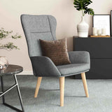 vidaXL Recliner fabric light gray