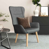 vidaXL Recliner fabric light gray