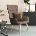 vidaXL Recliner fabric light gray