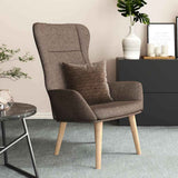vidaXL Recliner fabric light gray