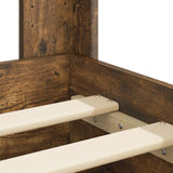 vidaXL Bed Frame with Storage and Headboard Concrete Grey Engineered Wood