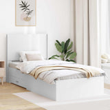 vidaXL Bed Frame with Storage and Headboard Concrete Grey Engineered Wood
