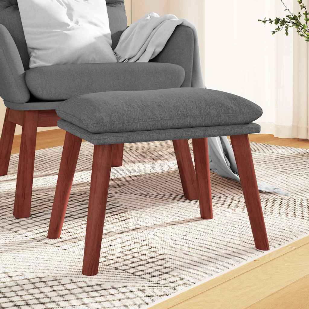 vidaXL Voetenbank 45x29,5x35 cm stof lichtgrijs
