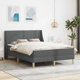vidaXL Wall-Mounted Bed Frame with Mattress Light Grey 90 x 200 cm Fabric