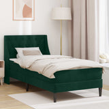vidaXL Bedframe met matras Wandgemonteerd 2 pcs Lichtgrijs Fluweel