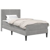 vidaXL Bedframe Lichtgrijs 80 x 200 cm Fluweel