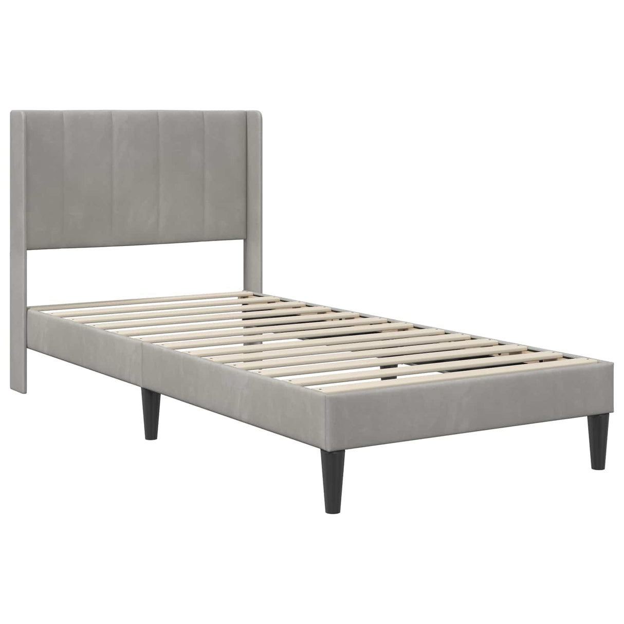 vidaXL Bedframe Lichtgrijs 80 x 200 cm Fluweel