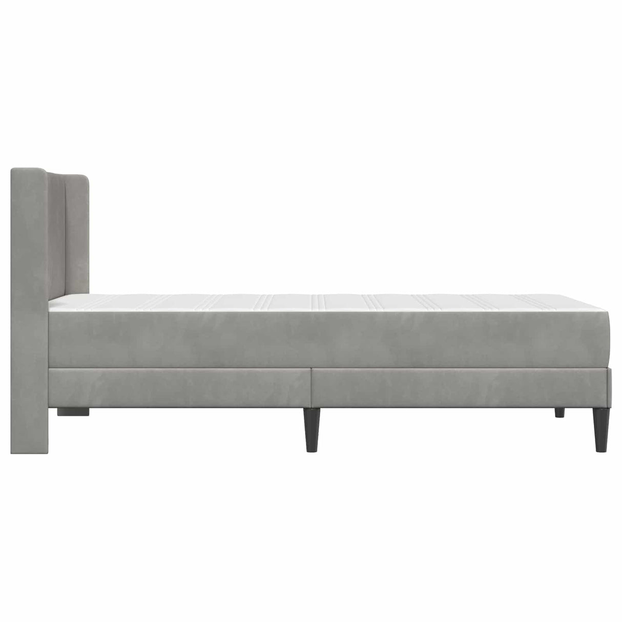 vidaXL Bedframe Lichtgrijs 80 x 200 cm Fluweel